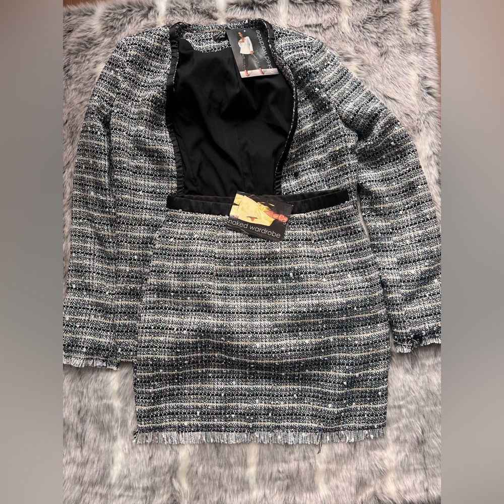 Naked Wardrobe Blazer Jacket with matching skirt